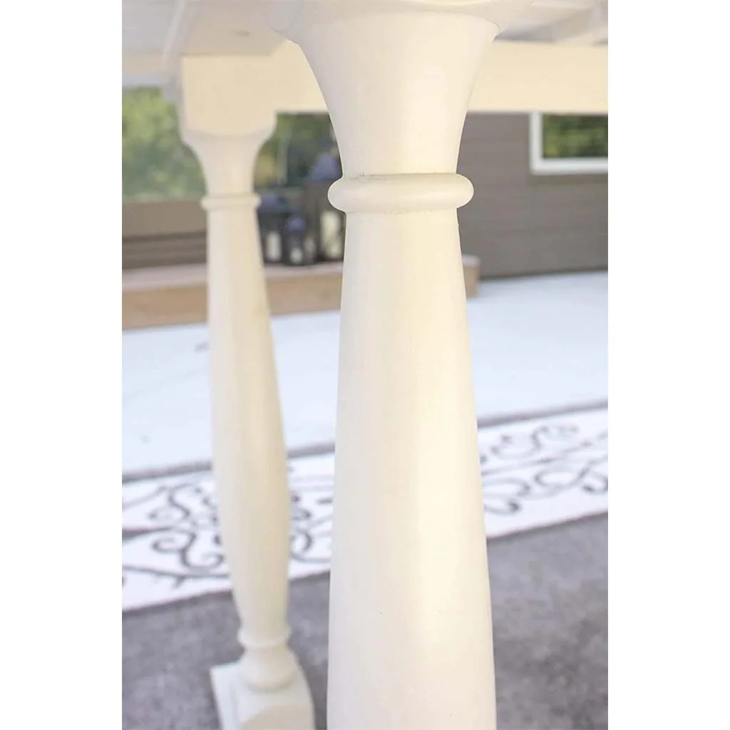 Acacia Rectangular White Washed Dining Table - Image 3