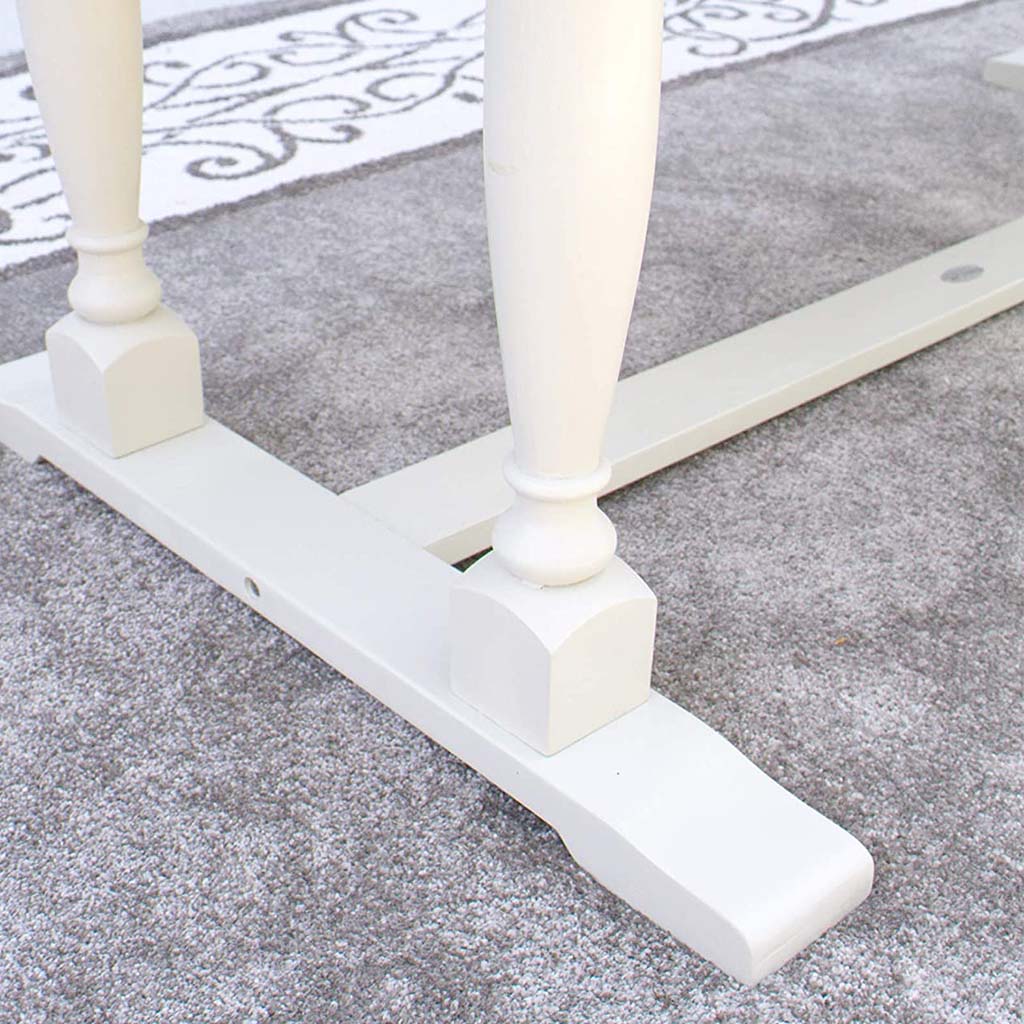 Acacia Rectangular White Washed Dining Table - Image 4