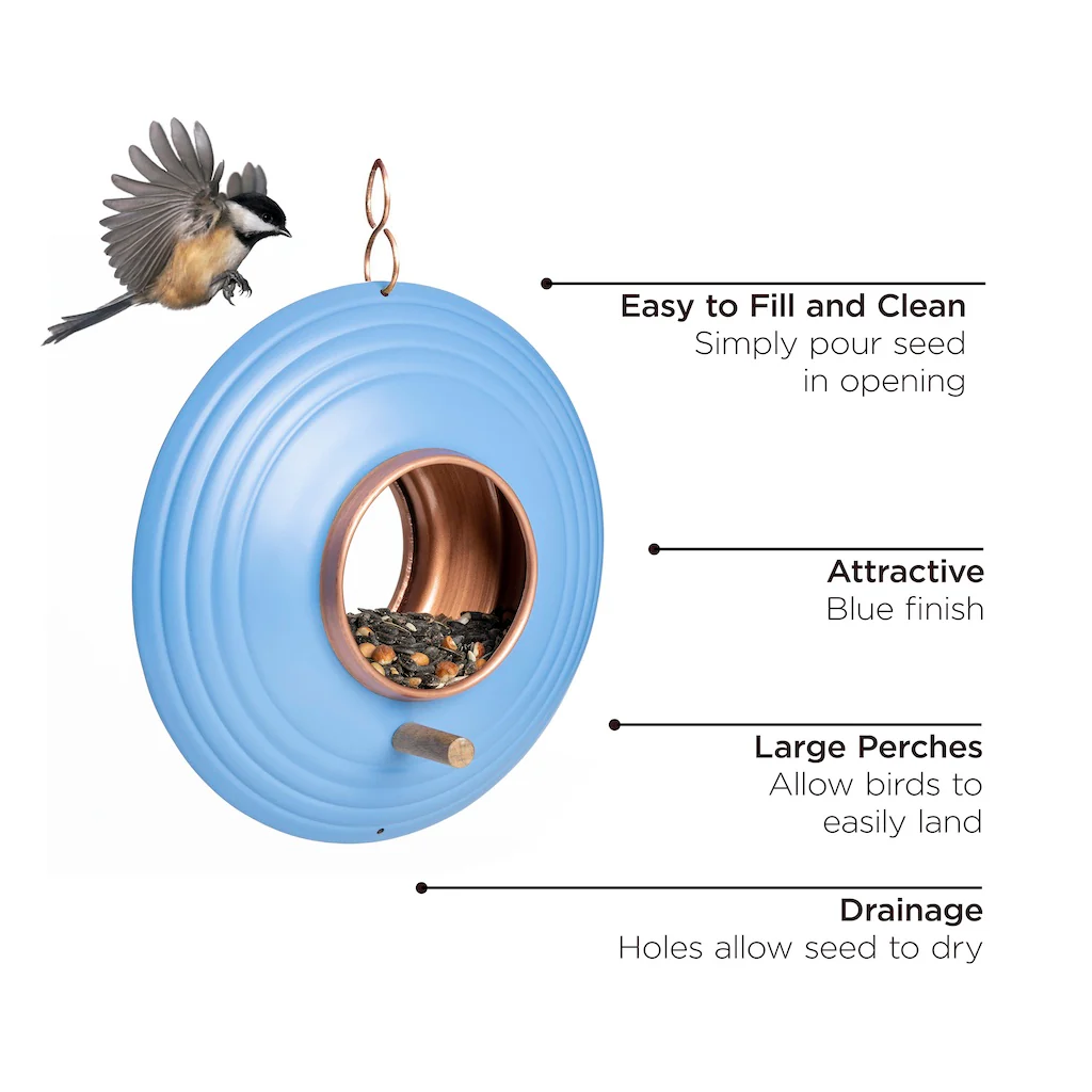 Azure Fly-Thru Bird Feeder - Image 4