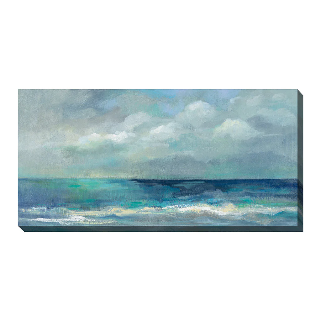 Blue On Blue Outdoor Wall Art