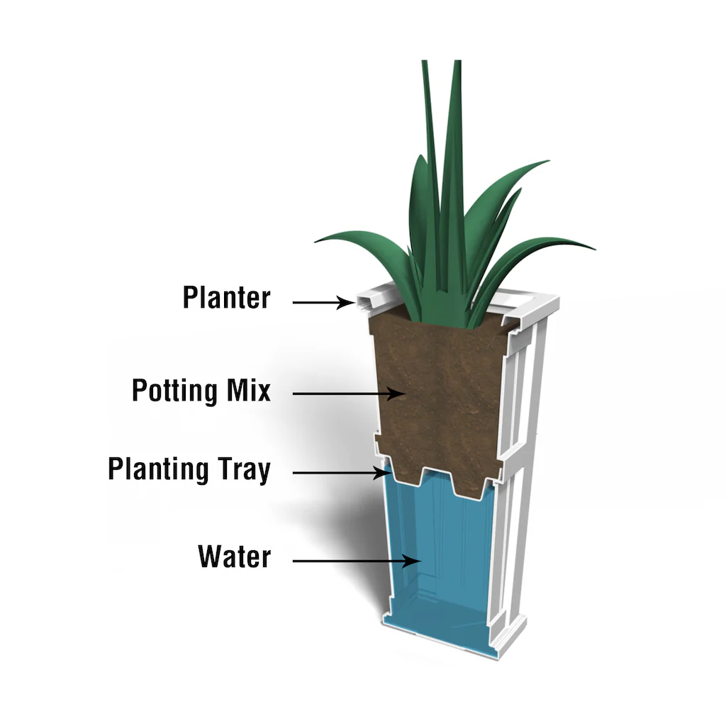 Cape Cod Tall Planter - Image 5