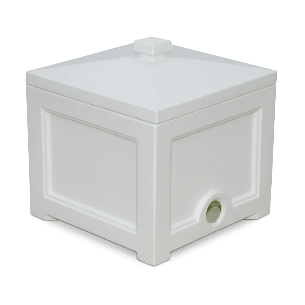 Fairfield Garden Hose Bin in White - Image 3