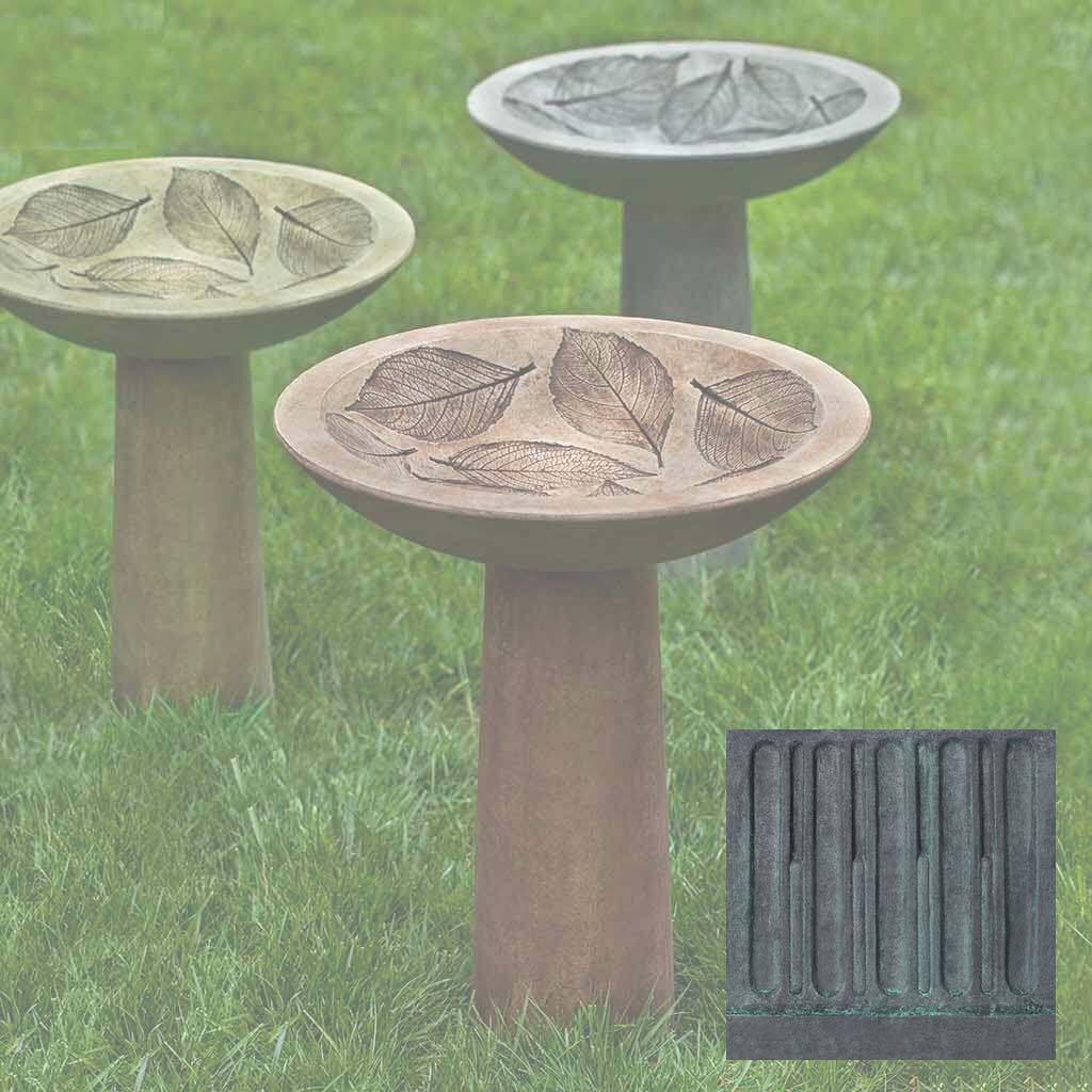 Hydrangea Leaf Birdbath - Image 13