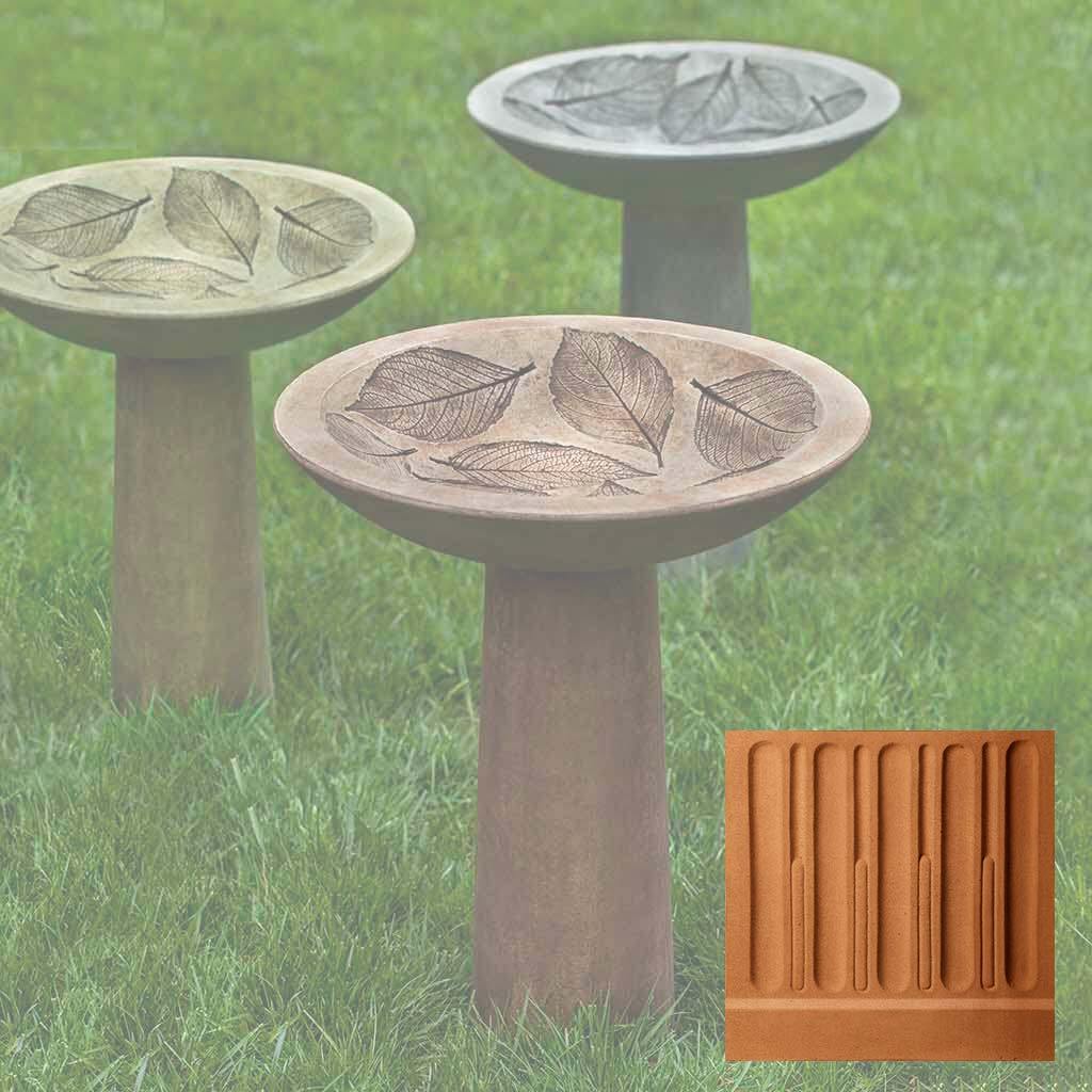 Hydrangea Leaf Birdbath - Image 15