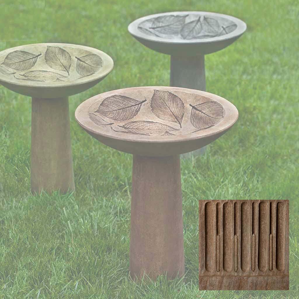 Hydrangea Leaf Birdbath - Image 2