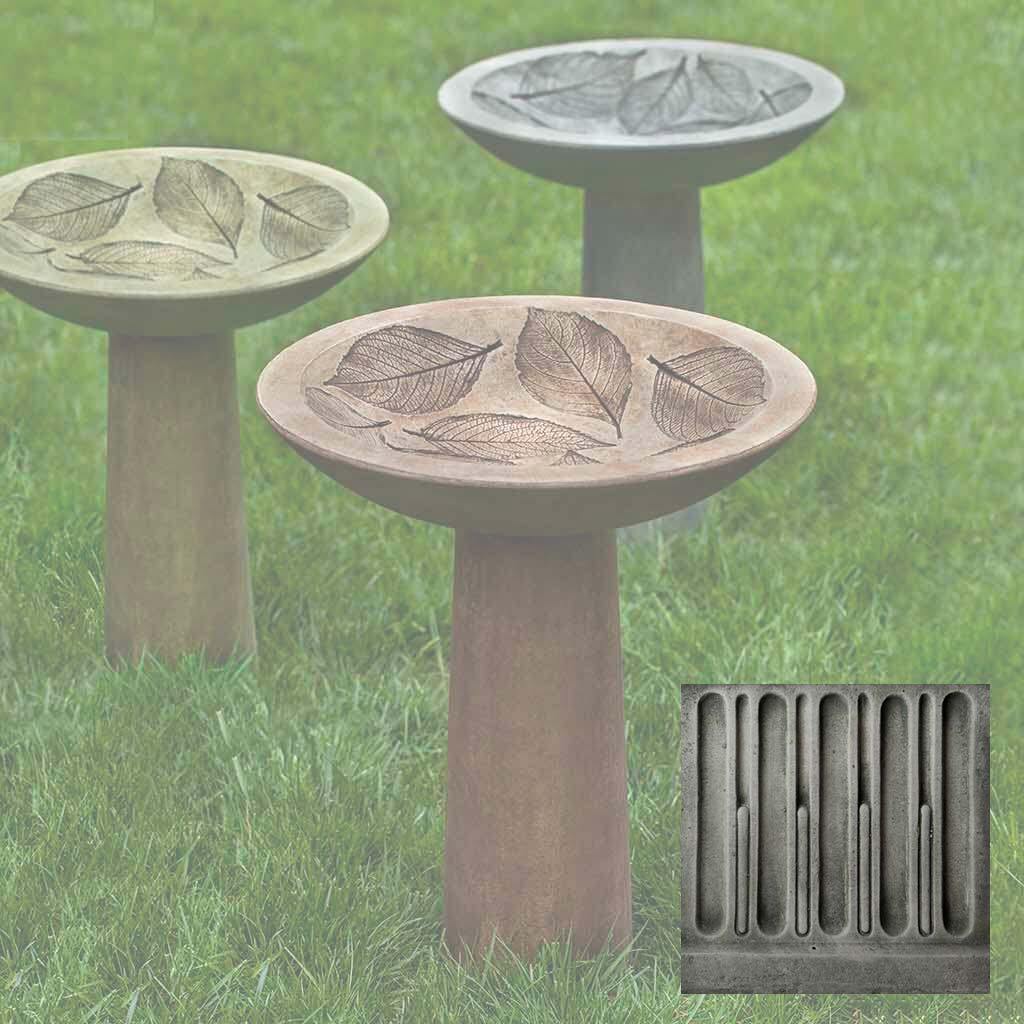 Hydrangea Leaf Birdbath - Image 3