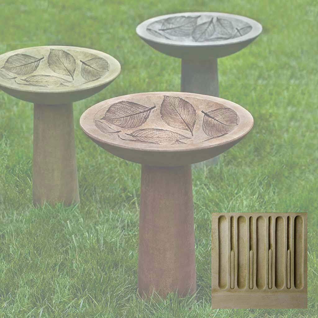 Hydrangea Leaf Birdbath - Image 4