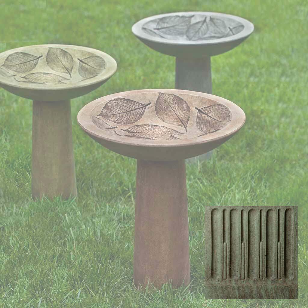 Hydrangea Leaf Birdbath - Image 5