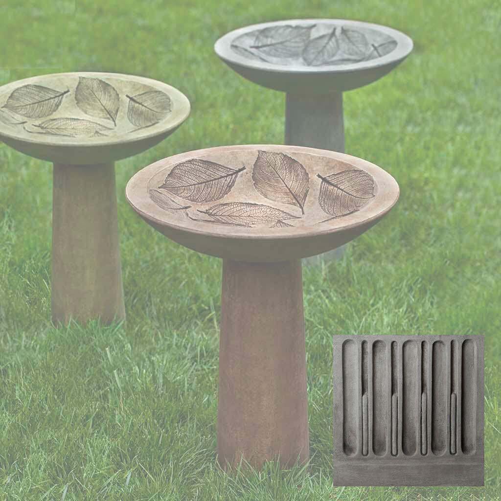 Hydrangea Leaf Birdbath - Image 6