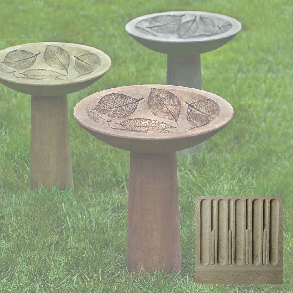 Hydrangea Leaf Birdbath - Image 8