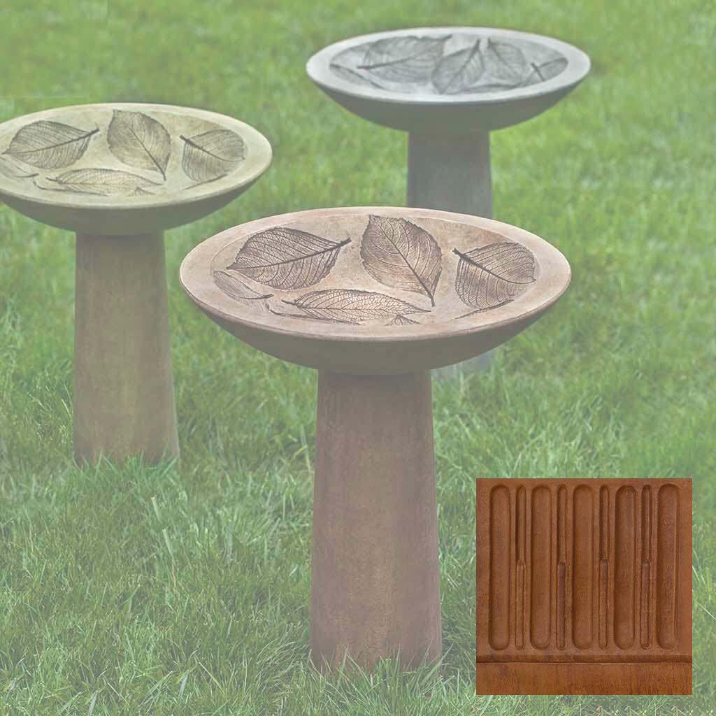 Hydrangea Leaf Birdbath - Image 9