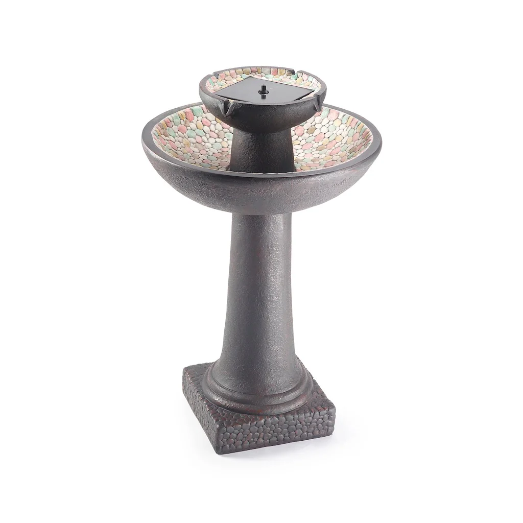 Riverstone Fountain with Remote in Forest Brown - Image 2