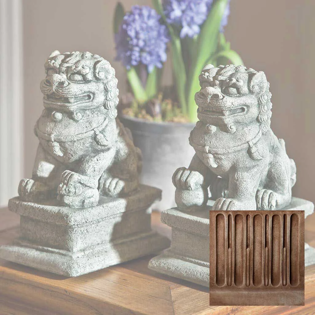 Small Temple Foo Dog Left and Right Set - Image 3