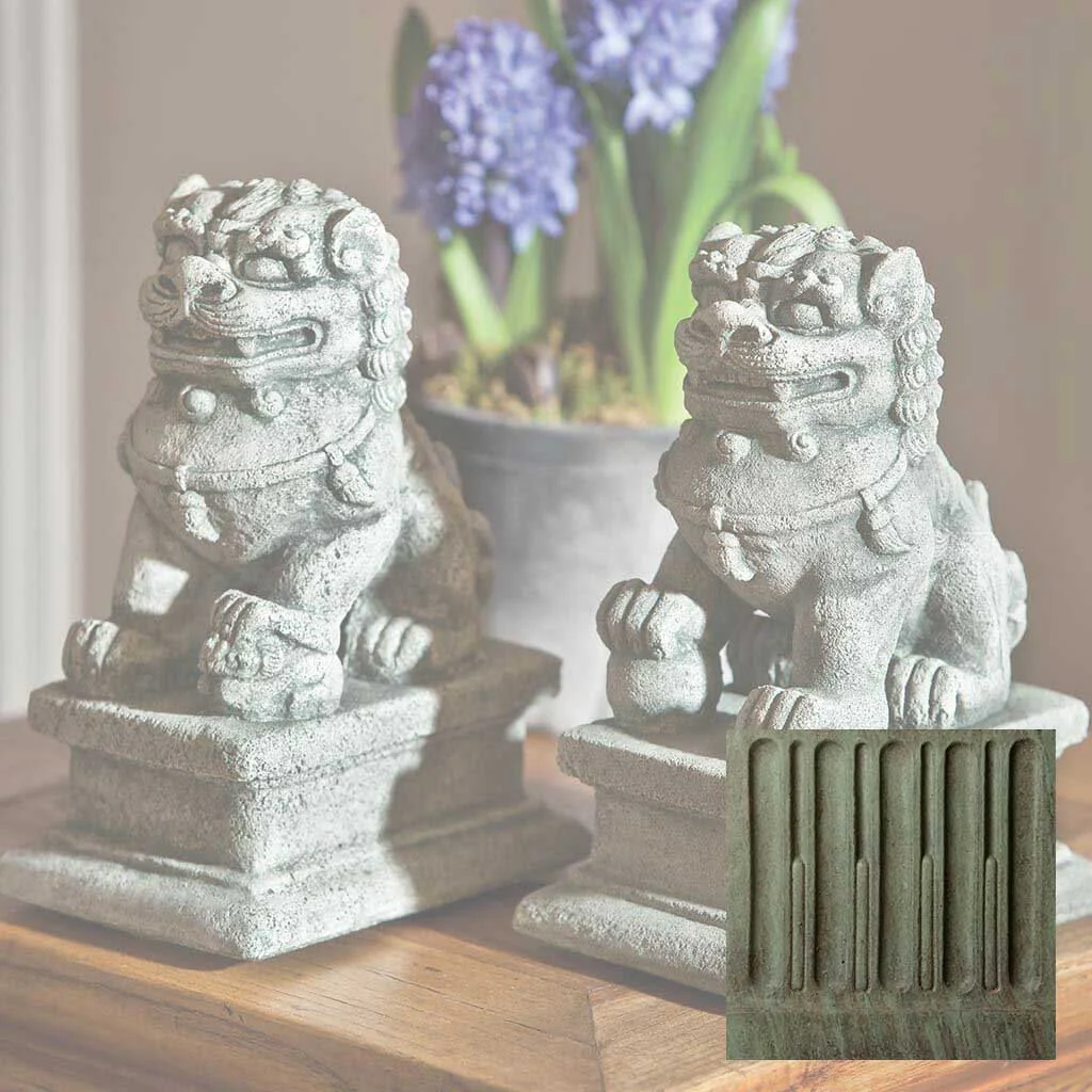 Small Temple Foo Dog Left and Right Set - Image 4