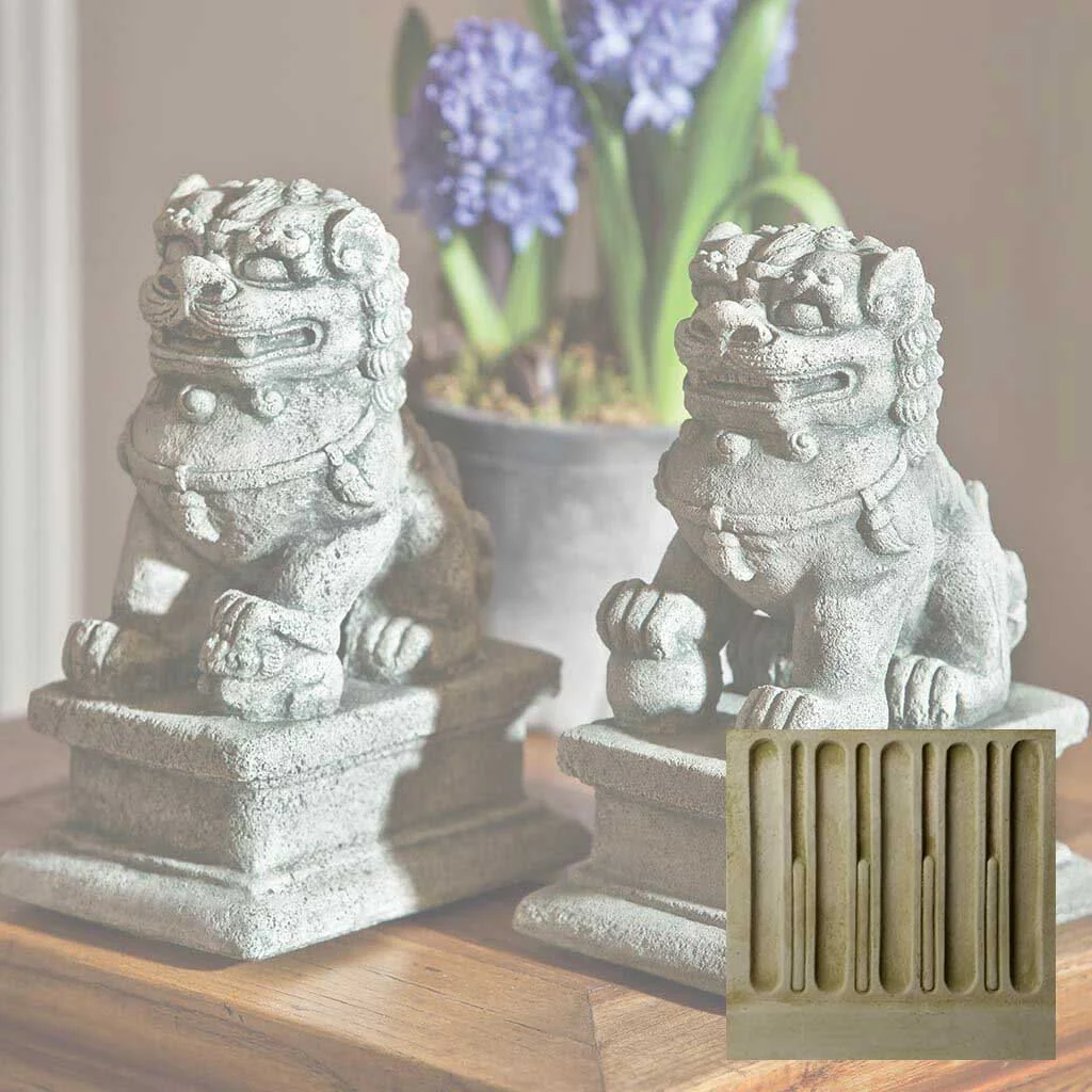 Small Temple Foo Dog Left and Right Set - Image 5