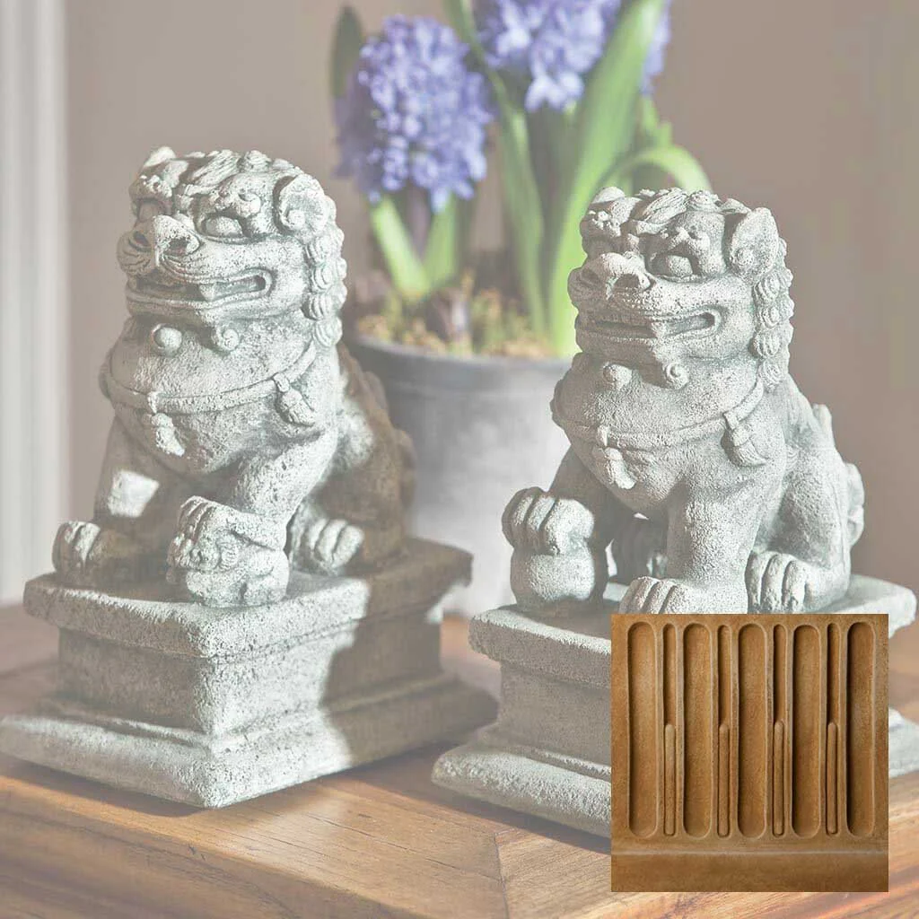 Small Temple Foo Dog Left and Right Set - Image 7