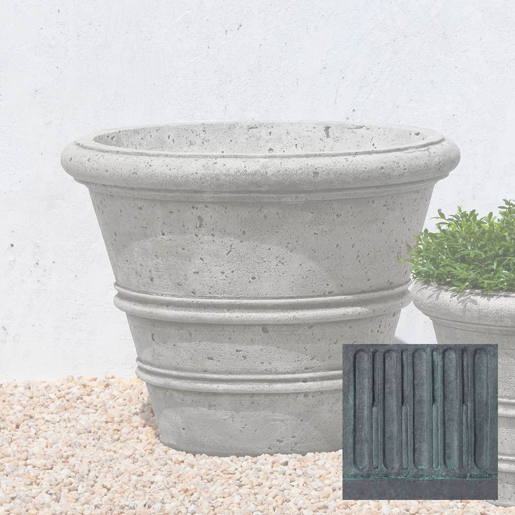 Textured Rolled Rim Planter, Medium - Image 12