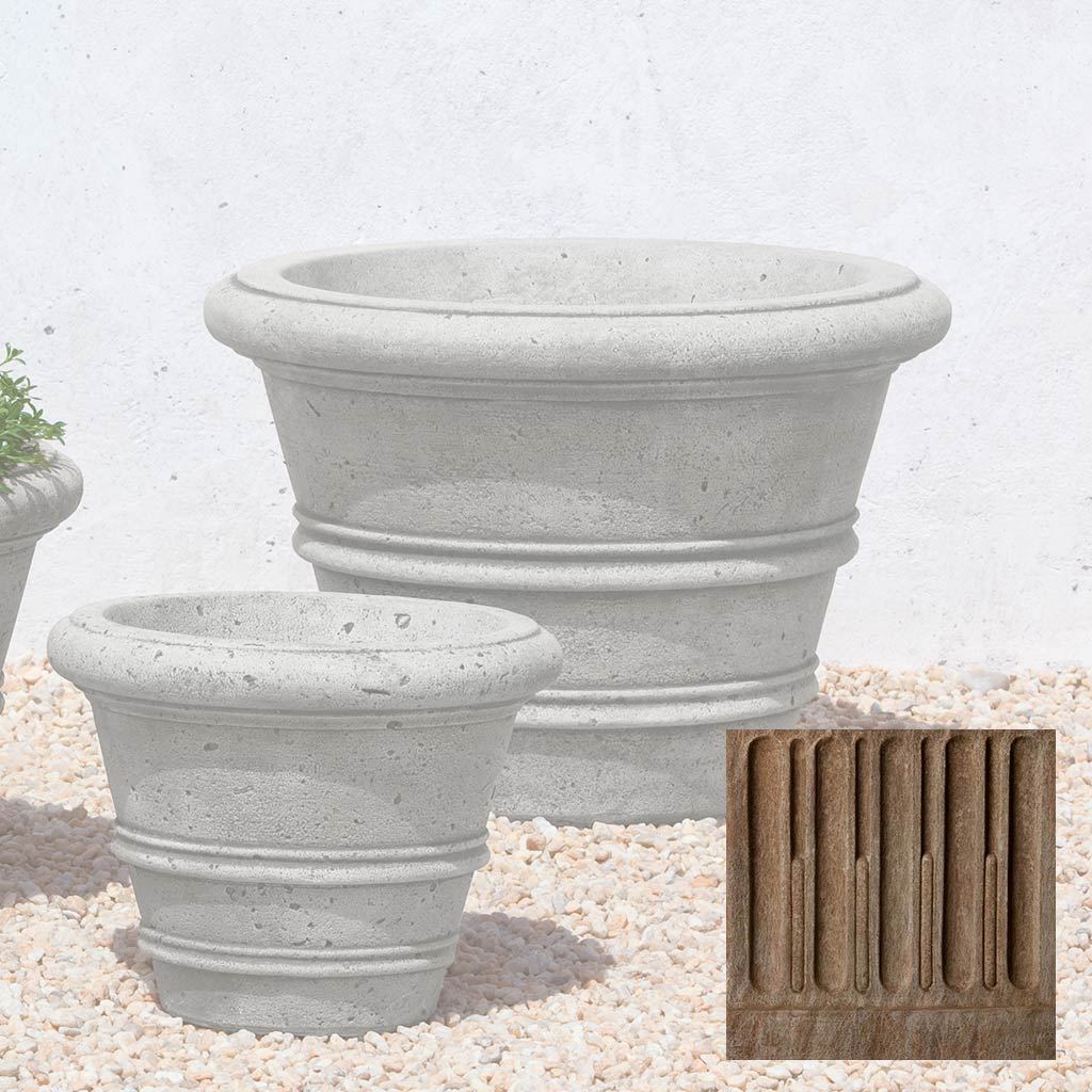 Textured Rolled Rim Planter, Medium - Image 17