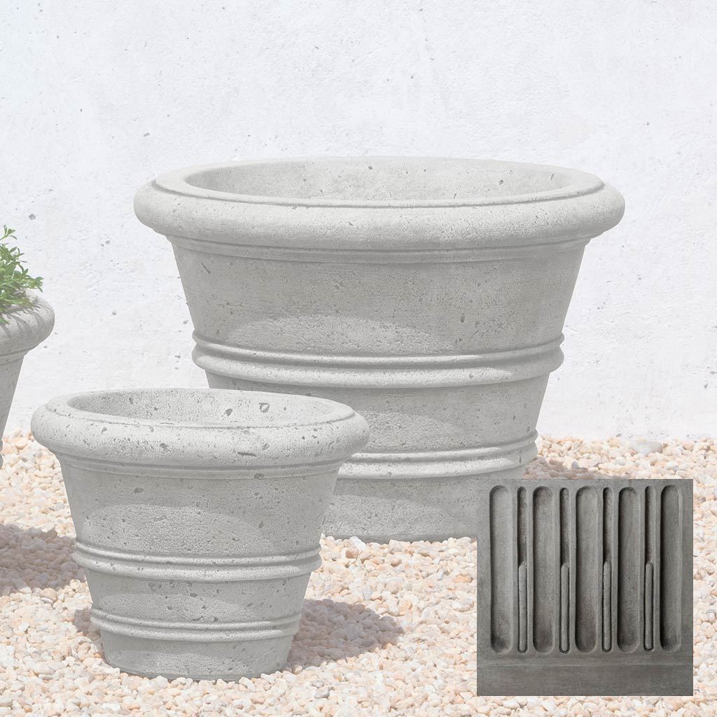 Textured Rolled Rim Planter, Medium - Image 25