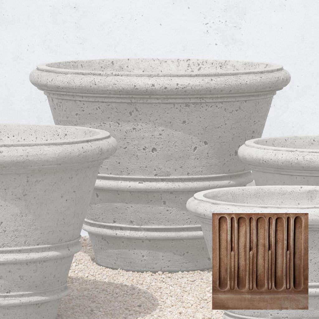 Textured Rolled Rim Planter, Large - Image 32
