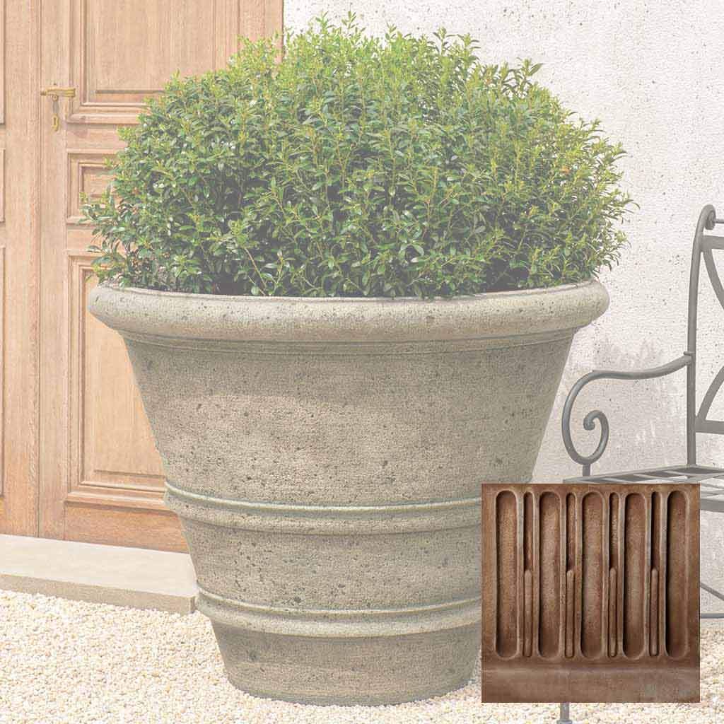 Textured Rolled Rim Planter, Large - Image 5