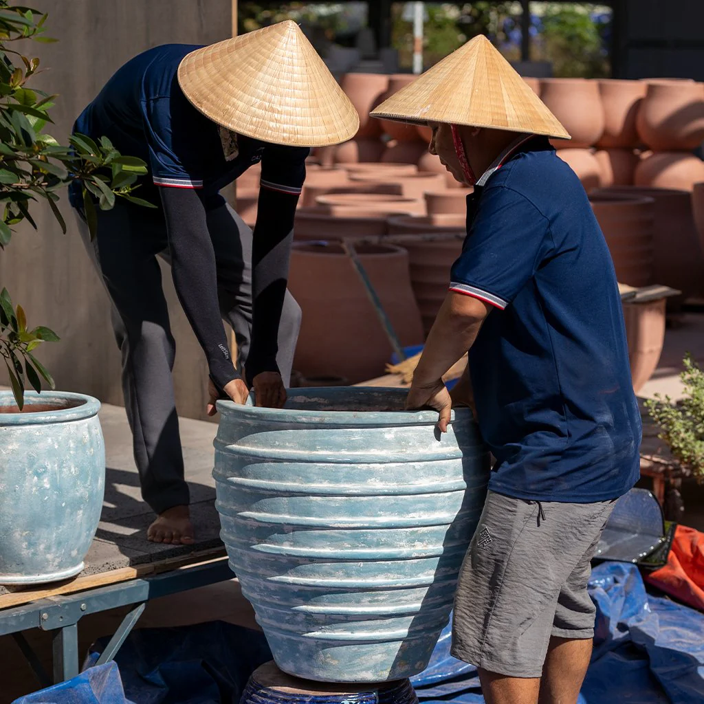 Vari Planter || Murano Celeste - Image 4