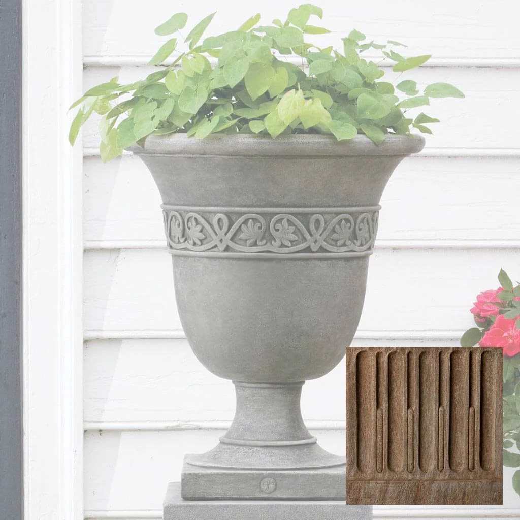 Williamsburg Strapwork Leaf Urn - Image 4